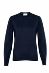 First Love - kašmírový svetr s kulatým výstřihem navy blue