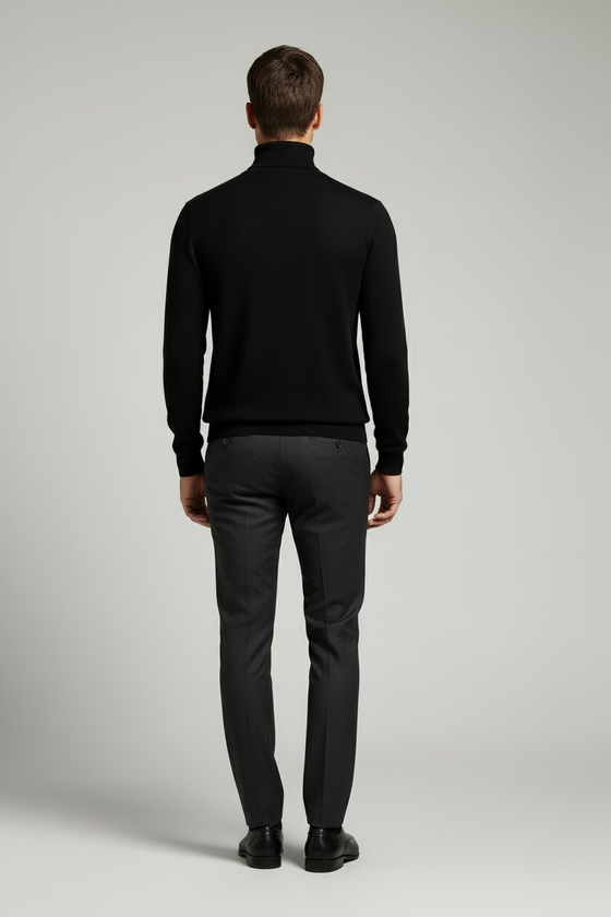 Pánský kašmírový rolák černý