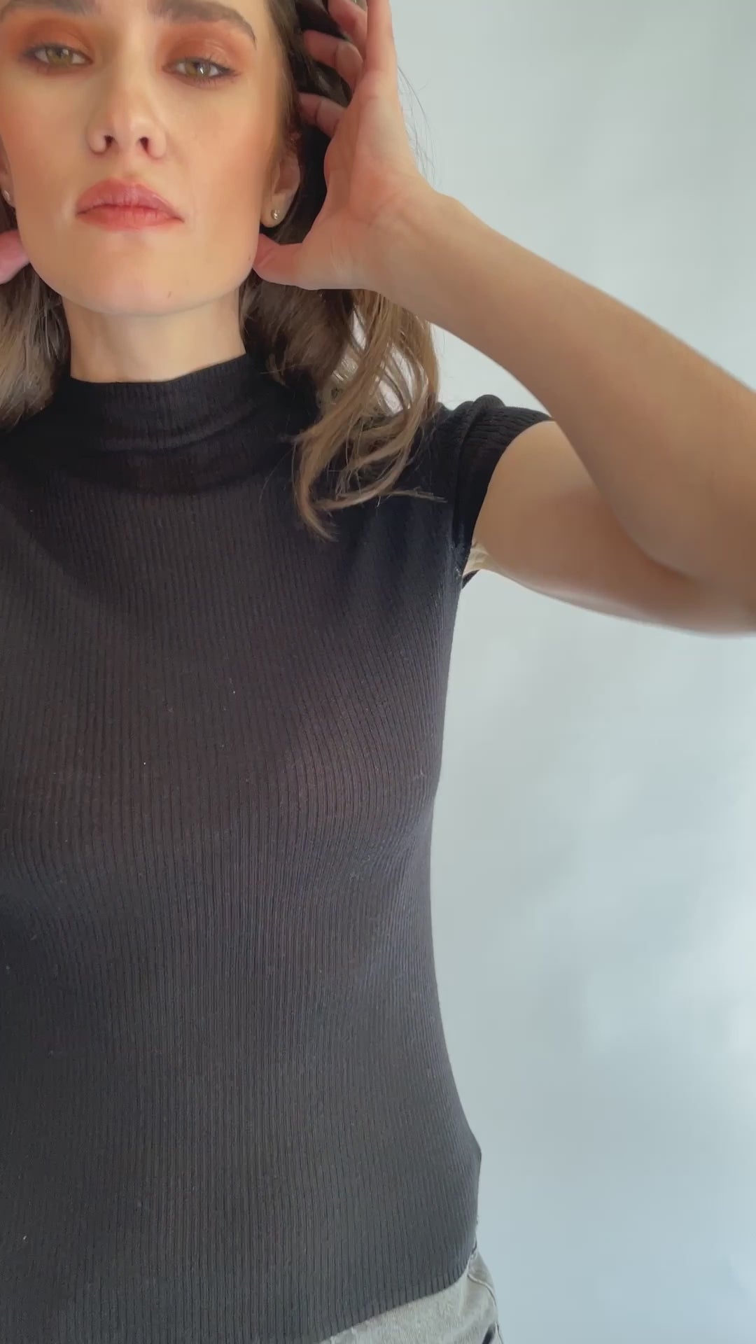 Merino/hedvábný top SHIZUKU