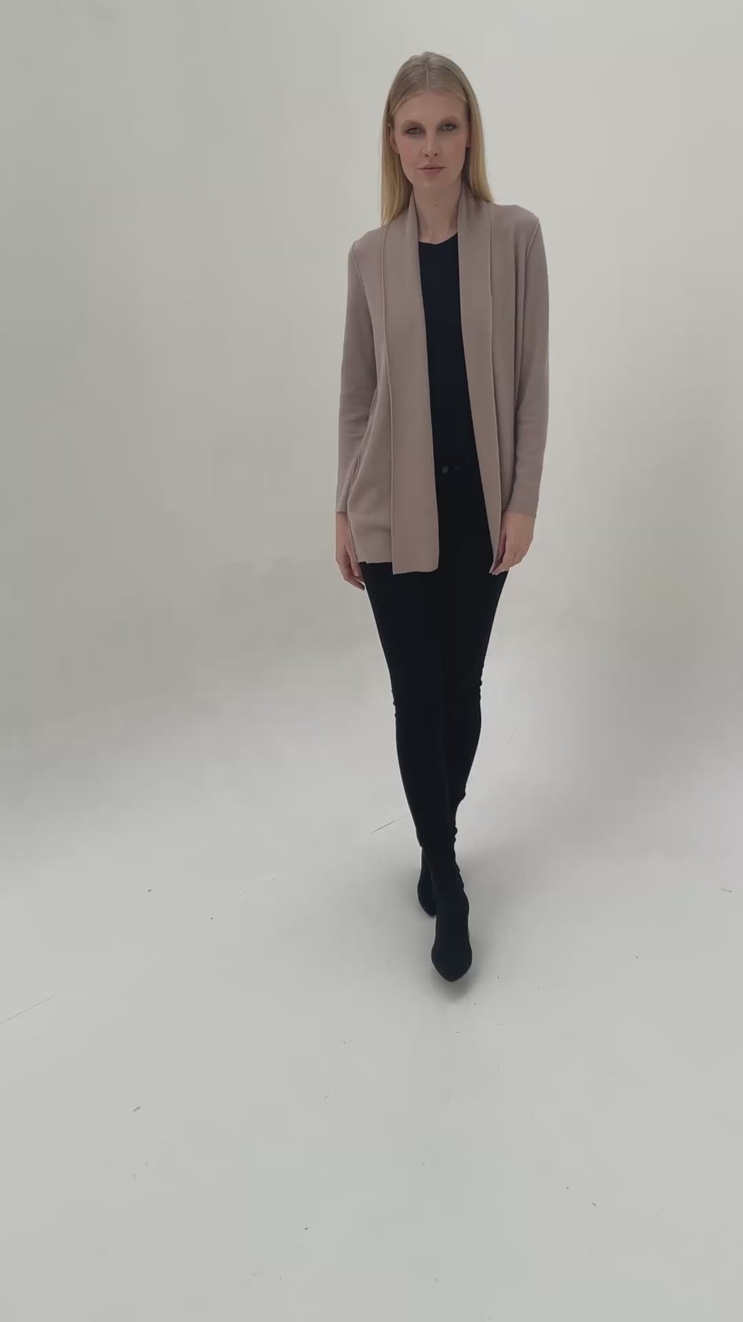 Cardigan z baby alpaky  a PIMA bavlny TOQUE