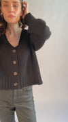 Cashmere cardigan black