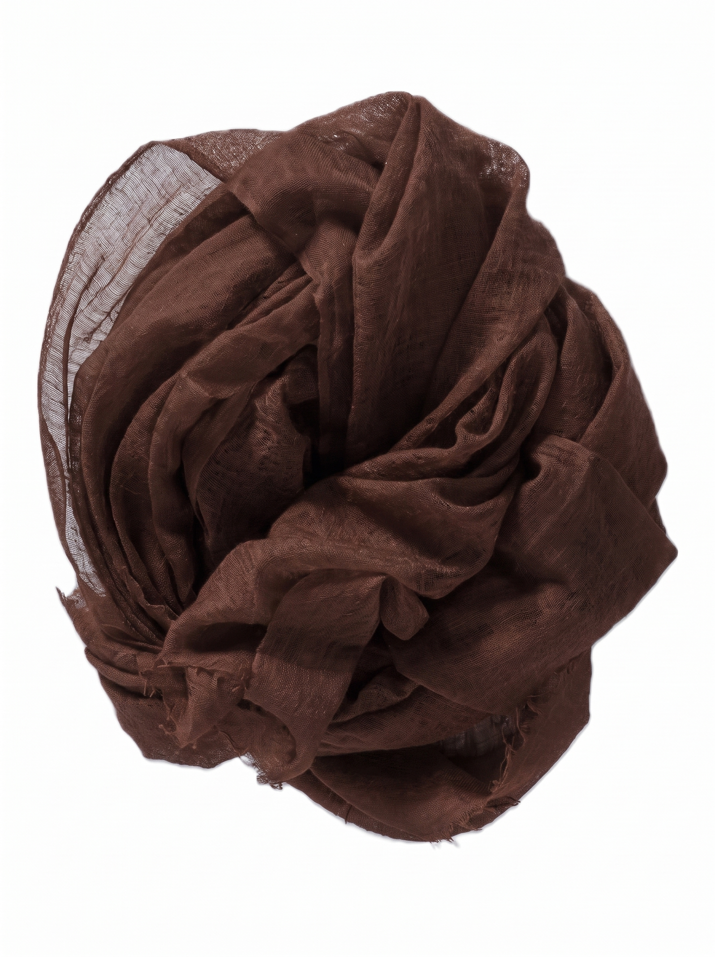 Ultralehká šála Sagarmatha z baby kašmíru Chocolate – detail pletení