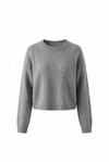 Kašmírový svetr FLUFFY CROP light grey
