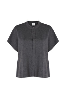  Merino cardigan WOOLY dark grey