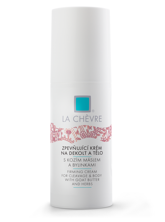 Zpevňující krém na dekolt a tělo s kozím máslem a bylinkami