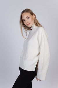 Kašmírový rolák STELLA Off-White