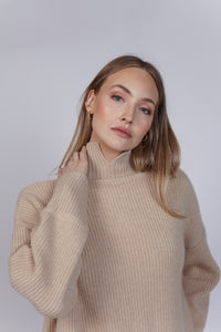 Kašmírový rolák STELLA béžový