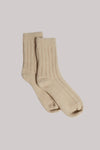 Kašmírové ponožky přírodní béžové - JUSTLOVE