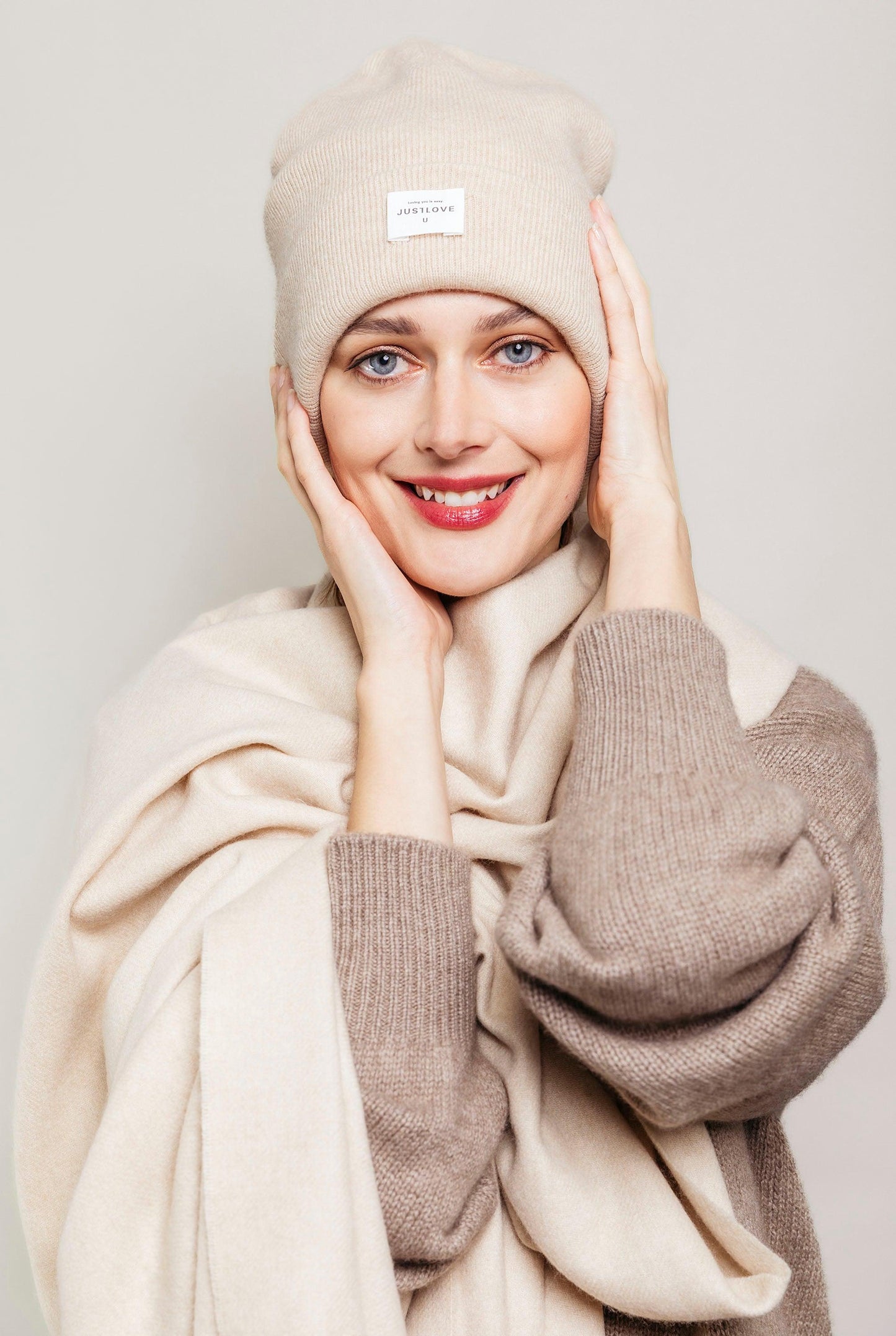 Kašmírová čepice JUSTLOVE U organic - JUSTLOVE